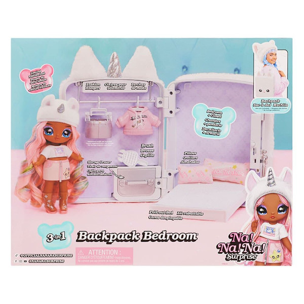 Na Na Na Surprise Whitney Sparkles Rygsækdukke 3 In 1 Rosa