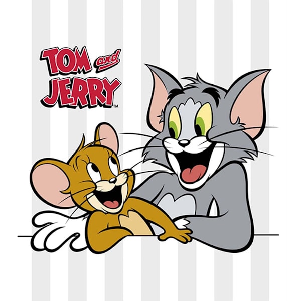 Play Fabrics Påslakan Med Knappar Tom & Jerry Basic För 150/160 Säng 240x240 Cm