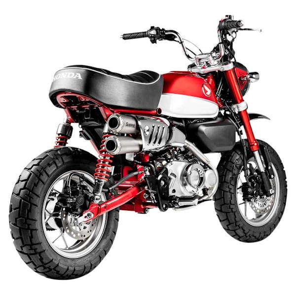 Akrapovic Titanium Slip On äänenvaimennin Honda Monkey 125 19-22 Ref:s-h125so5-fft Hopeinen