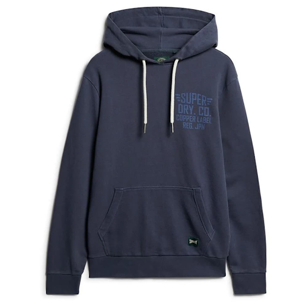 Superdry Copper Label Chest Hættetrøje Blå 3XL Mand