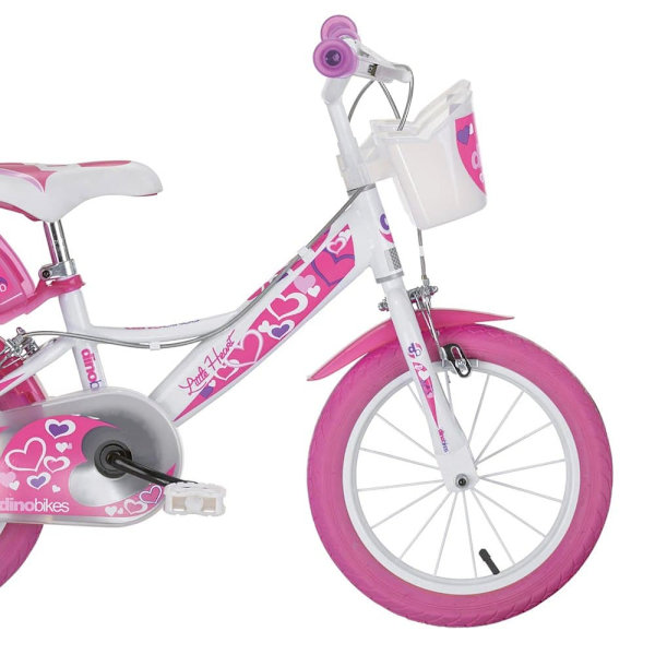 Dino Bikes Hearts 14´´ Cykel Vit 4-6 Years Pojke
