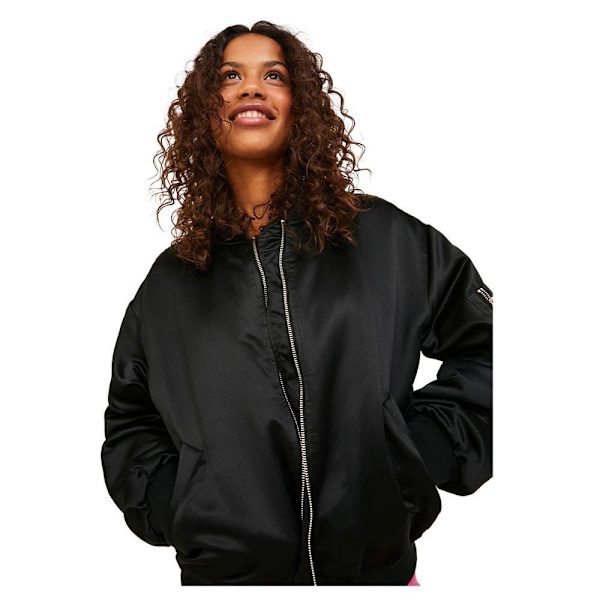 Jack & Jones Bomberjakke Madison Satin Sort S Kvinde