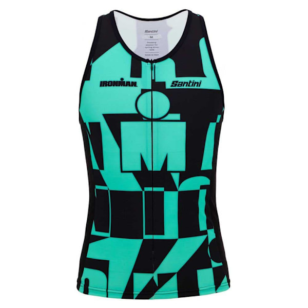 Santini Enigma X Ironman Ärmlös Cykeltröja Grönt M Man