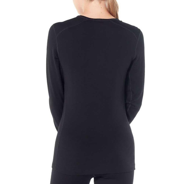 Icebreaker Baselag 260 Tech Crew Merino Sort XS Kvinde