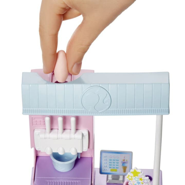 Barbie Jäätelökauppa Leikkisetti Ja Tarvikkeet Nukke Monivärinen 4 Years