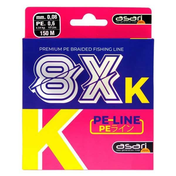 Asari Flettet K-8 Pe 8x 1000 M Rosa 0.300 mm