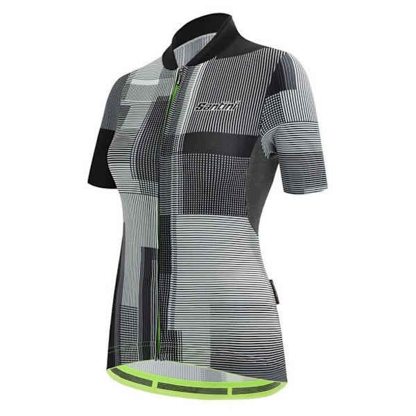 Santini Lyhythihainen Jersey Delta Kinetic Harmaa L Nainen