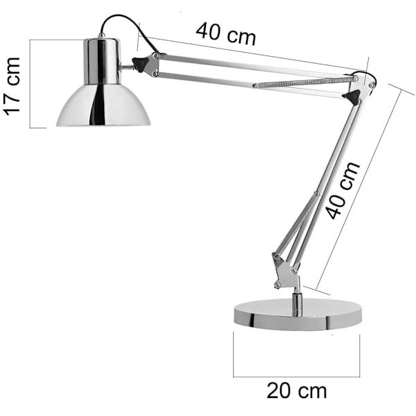 Unilux Bordslampa Led 10w Silver