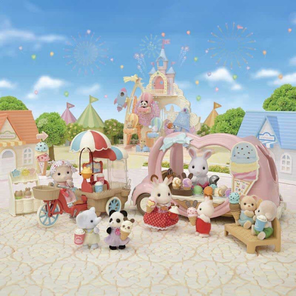 Epoch Sylvanian Families -jäätelöauton Hahmot