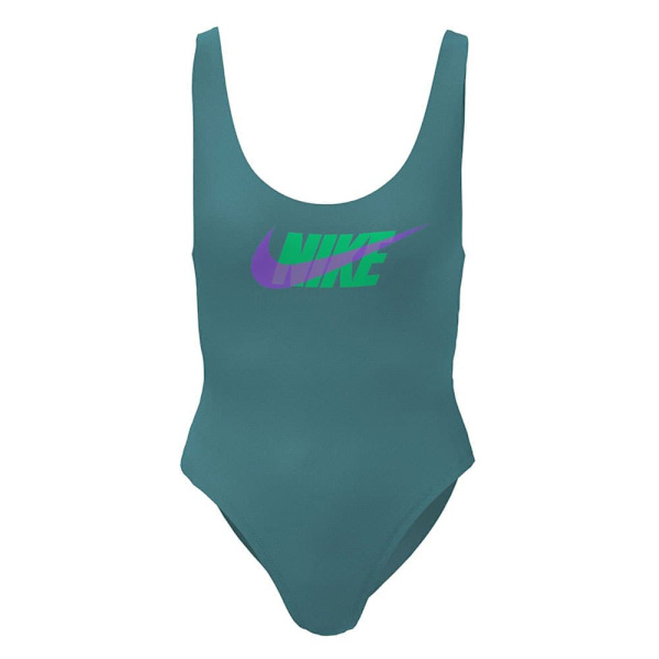 Nike Swim Nessd292 U-back Baddräkt Grönt XS Kvinna
