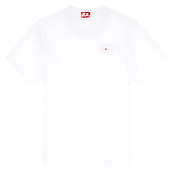 Diesel T Adjust Microdiv T-shirt Med Korte ærmer Hvid S Mand