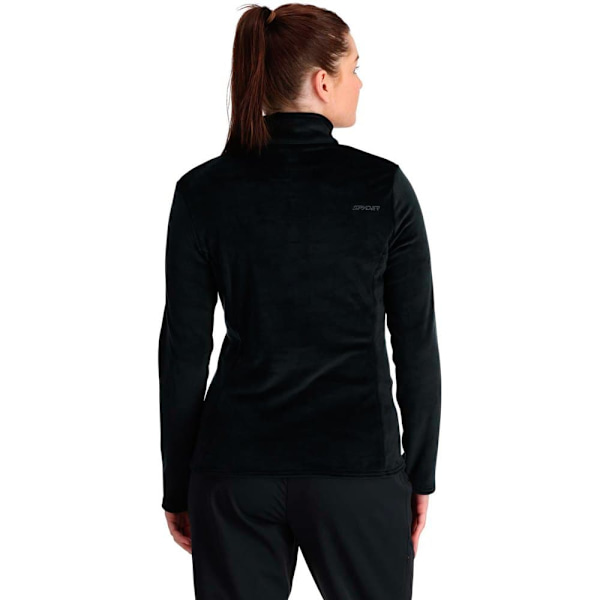 Spyder Halv Lynlås Fleece Shimmer Bug Sort XL Kvinde