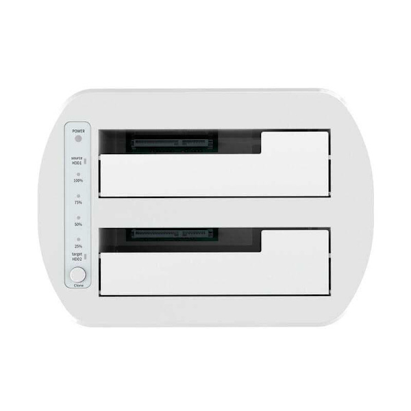 Aisens Dockningsstation För Hårddisk/ssd Asds-d02w Silver