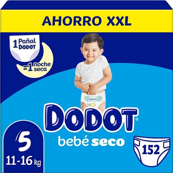 Dodot Tør Babybleboks Xxl Størrelse 5 152 Enheder