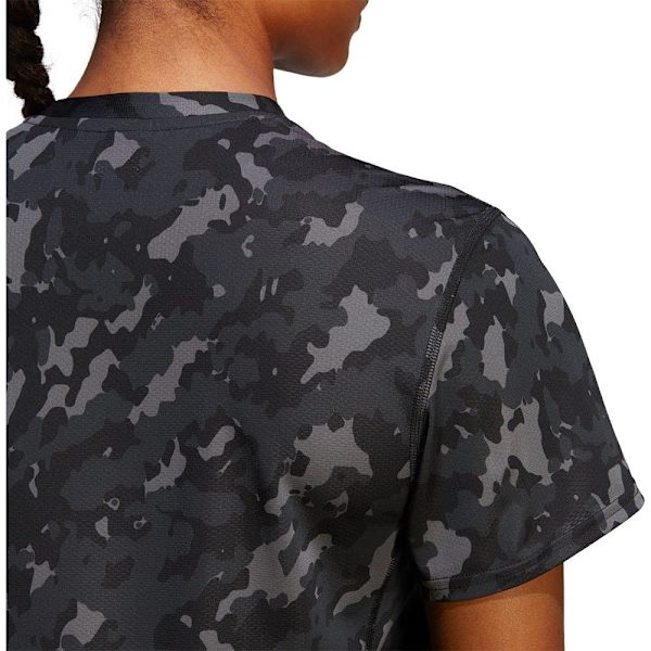 Adidas Kortærmet T-shirt Own The Run Aop Sort XS Kvinde