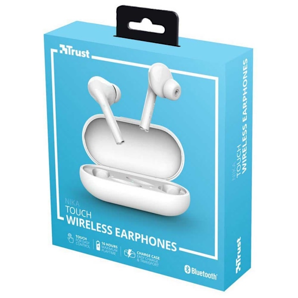 Trust Bluetooth-hovedtelefoner Nika Touch Hvid