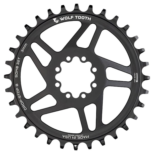 Wolf Tooth Kedjering Sram Red 8b Dm 3 Mm Offset Silver 32t