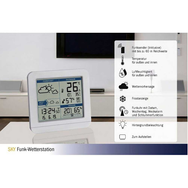 Tfa Dostmann Väderstationsdisplay 35.1152.02 Vit