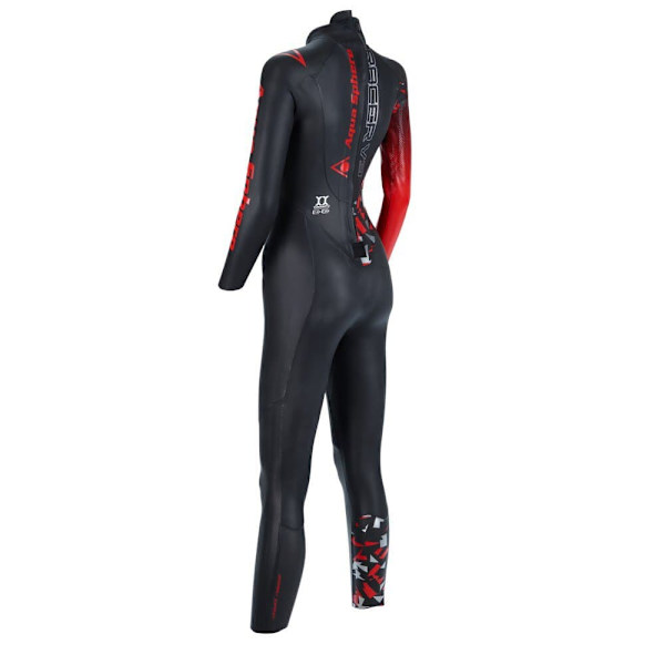 Aquasphere Våddragt Kvinde Racer V3 Rød,Sort XL