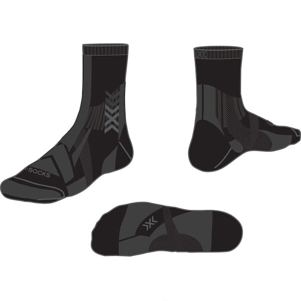 X-socks Strumpor Hike Expert Silver Svart EU 35-38 Man