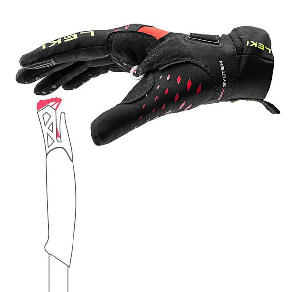 Leki Handsker Ultra Trail Storm Shark Sort 9.0 Mand