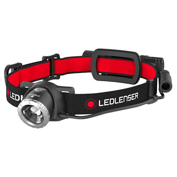 Led Lenser Forlygte H8r Sort 600 Lumens Sort, Rød