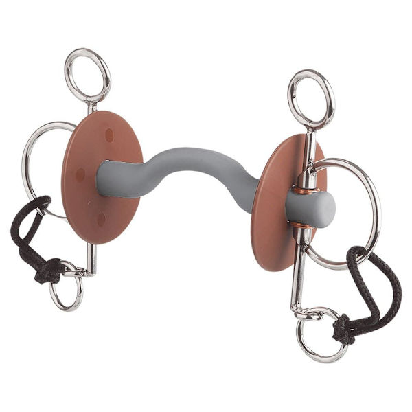 Beris Long Tongue Port Snaffle Hard Bit Pelham Hopeinen 120 mm
