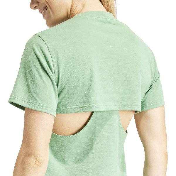 Adidas Kortærmet T-shirt Power Bl Grøn M Kvinde