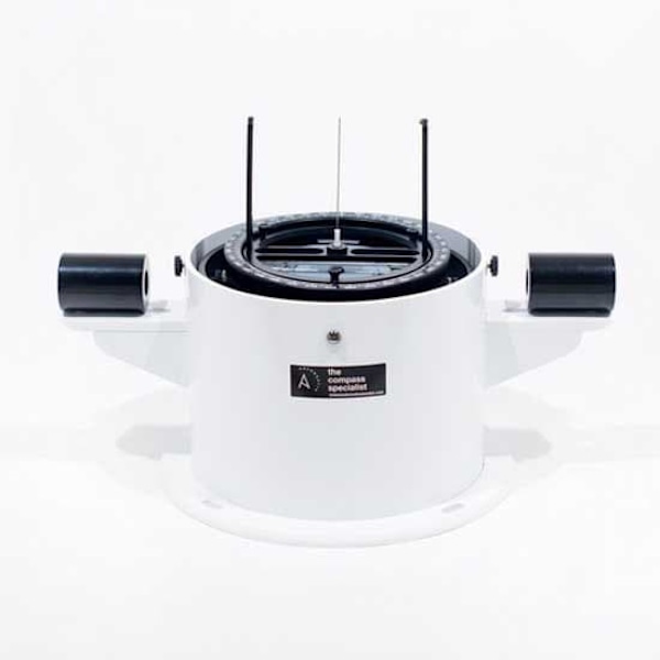 Autonautic Instrumental Reflektor/bordsskiva Magnetisk Kompass C20-00128 Vit