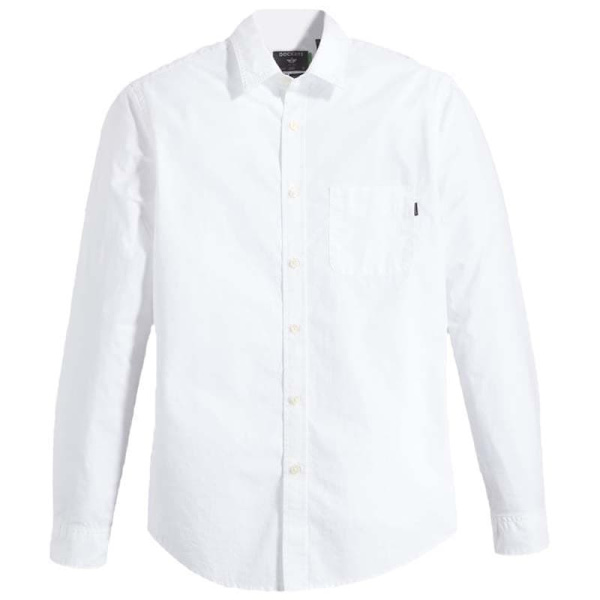 Dockers Lang ærmet Skjorte Slim Original Hvid L Mand