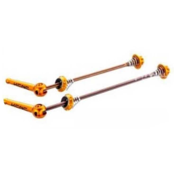 Kcnc Päättäminen Grooving Skewers With Ti Axle Mtb Set Keltainen