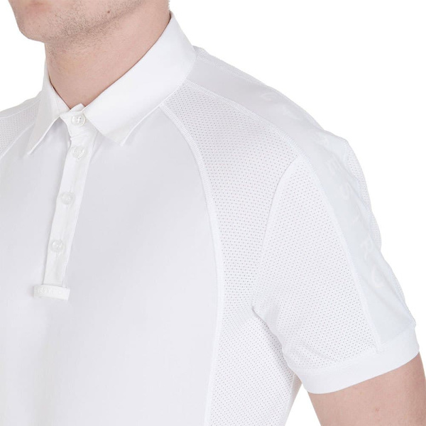 Equestro Kortærmet Polo Buttons 1/2 Mesh  XS