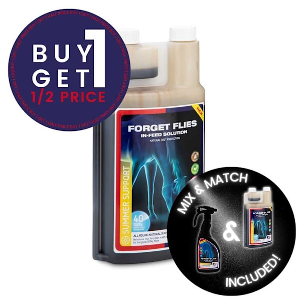 Equine America Forget Flies In-feed 1l Lösning