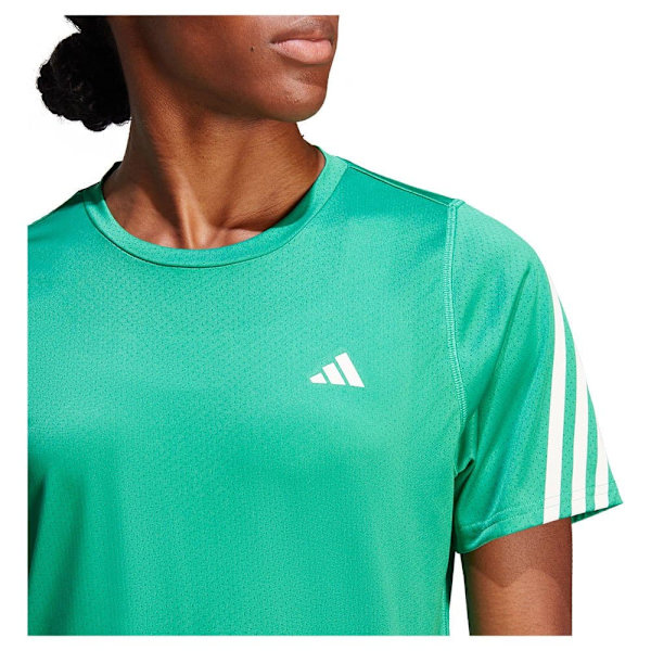 Adidas Kortærmet T-shirt Run Icons 3s Lo Ca Grøn XS Kvinde