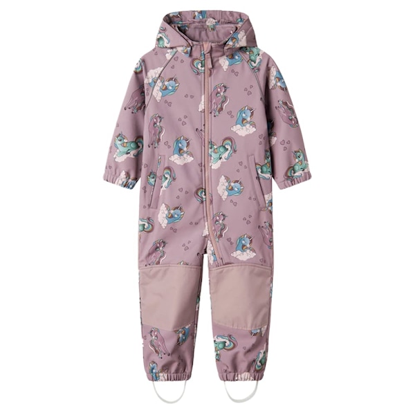 Name It Alfa08 Softshell Aop1 Mini Heldragt Lilla 5 Years Pige