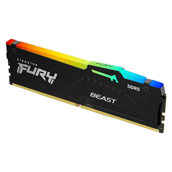 Kingston Kf564c32bbea-16 Fury Beast Rgb 1x16gb Ddr5 6400mhz Ram-minne