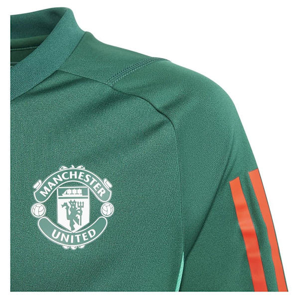 Adidas Junior Kortärmad T-shirt Träning Manchester United 23/24 Grönt 15-16 Years