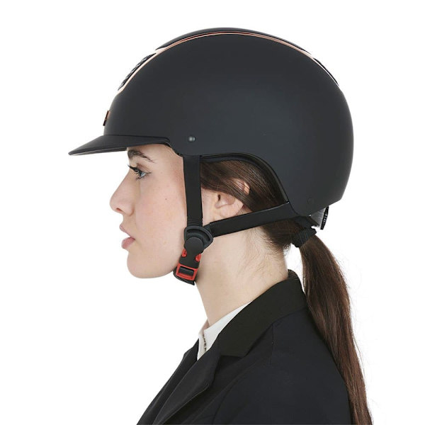 Equestro Hjelm Modello Eclipse Plain Matt Rowel Fitting  56-58 cm