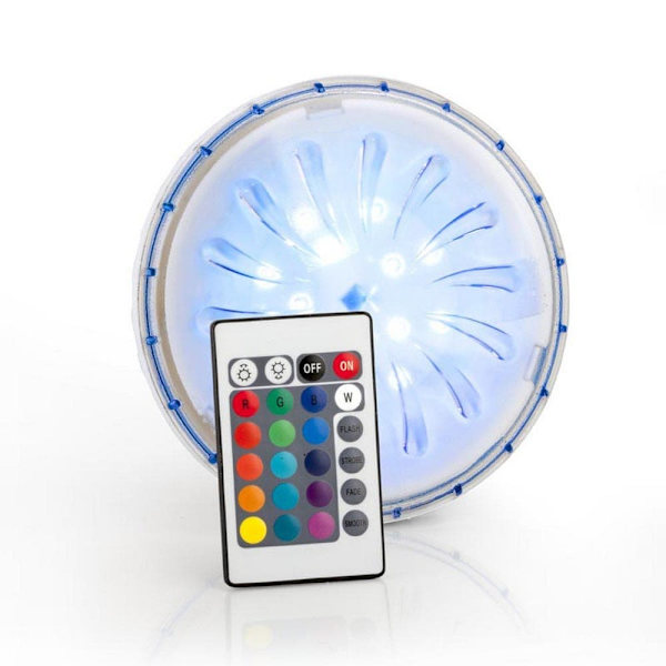 Gre Pools Projektor Til Overjordisk Pool Med Fjernbetjening Led Flerfarvet 15 x 3 cm