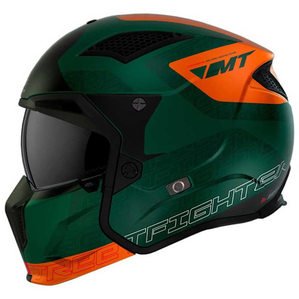 Mt Helmets Streetfighter Sv S Totem Konvertibel Hjälm Grönt L
