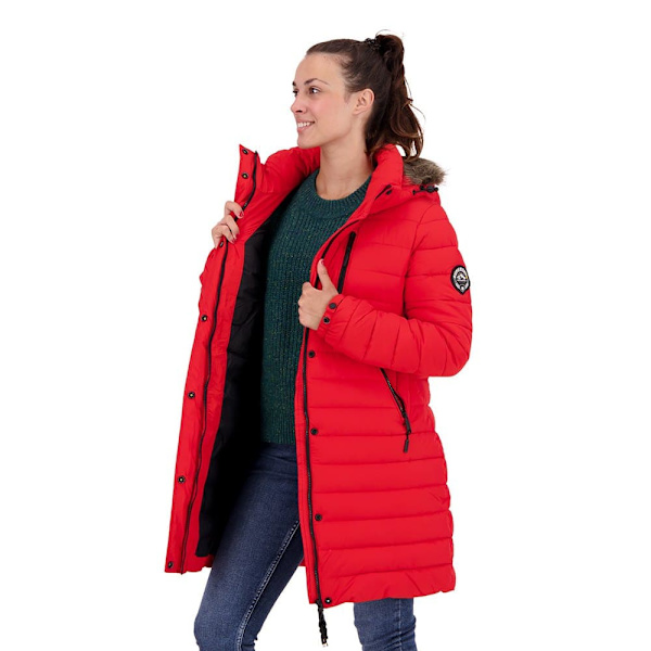 Superdry Takki Super Fuji Punainen XS Nainen