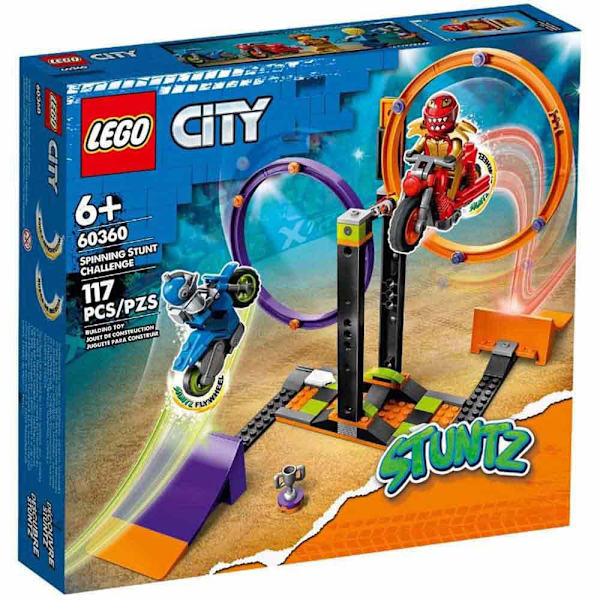 Lego Akrobatisk Udfordring: Roterende Ringe Flerfarvet