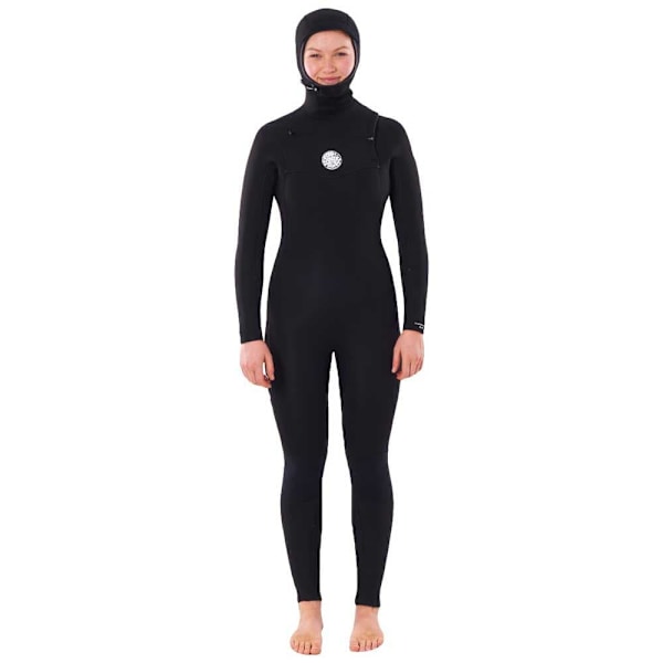 Rip Curl Chest Zip Suit Woman Dawn Patrol 5/4 Mm Sort 8