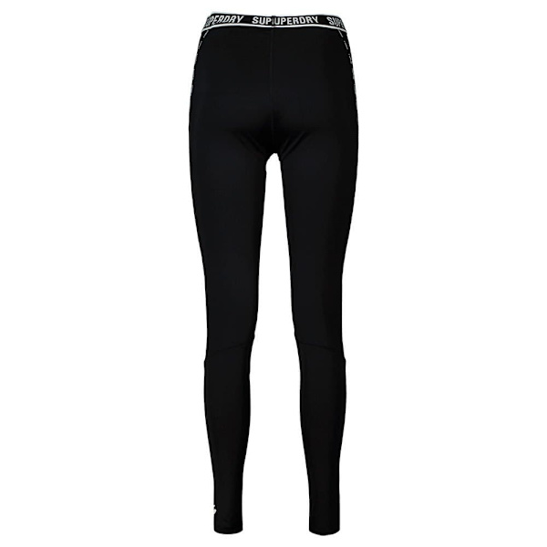 Superdry Leggings Train Branded Elastic Sort XS Kvinde