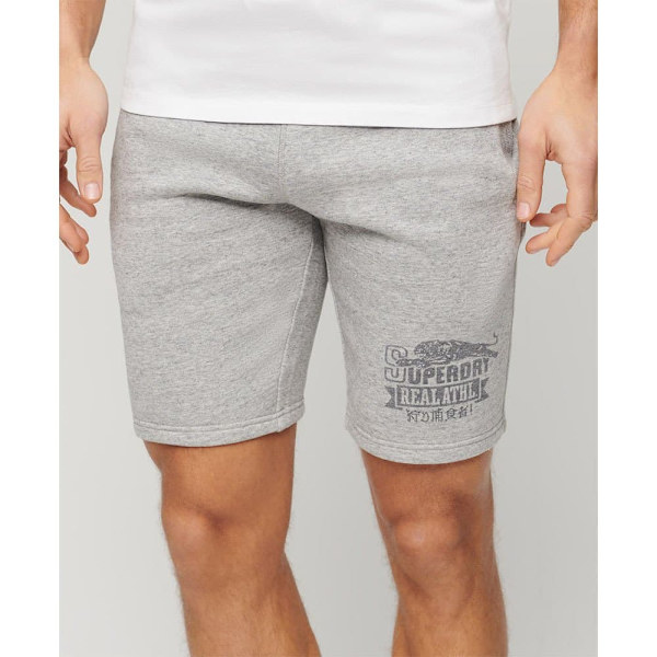 Superdry Athletic Coll Graphic Shorts Grå S Man