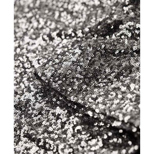 Superdry Sequin Mock Kort Kjole Grå L Kvinde