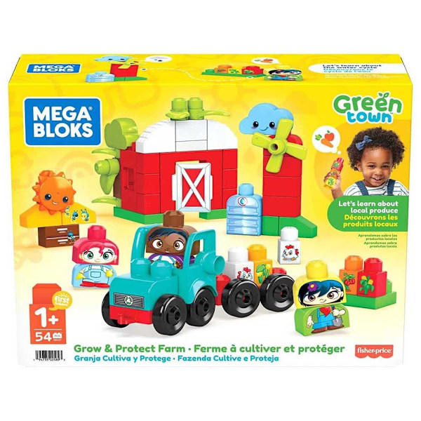 Mega Bloks Green Town Grow Og Protect Farm Building Set Flerfarvet 1 Years