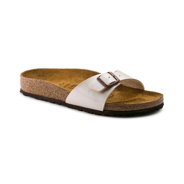 Birkenstock Madrid Birko-flor Sandaler Vit EU 41 Kvinna
