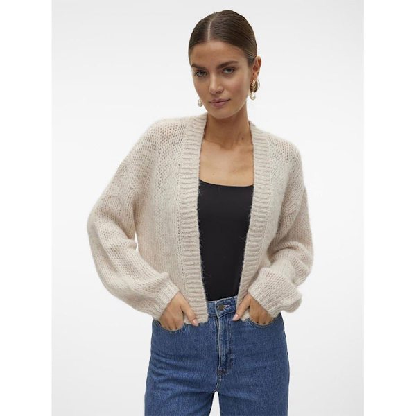 Vero Moda Butter Kardigan Beige M Kvinna