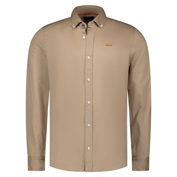 Nza New Zealand Simon Skjorte Med Lange ærmer Beige 2XL Mand
